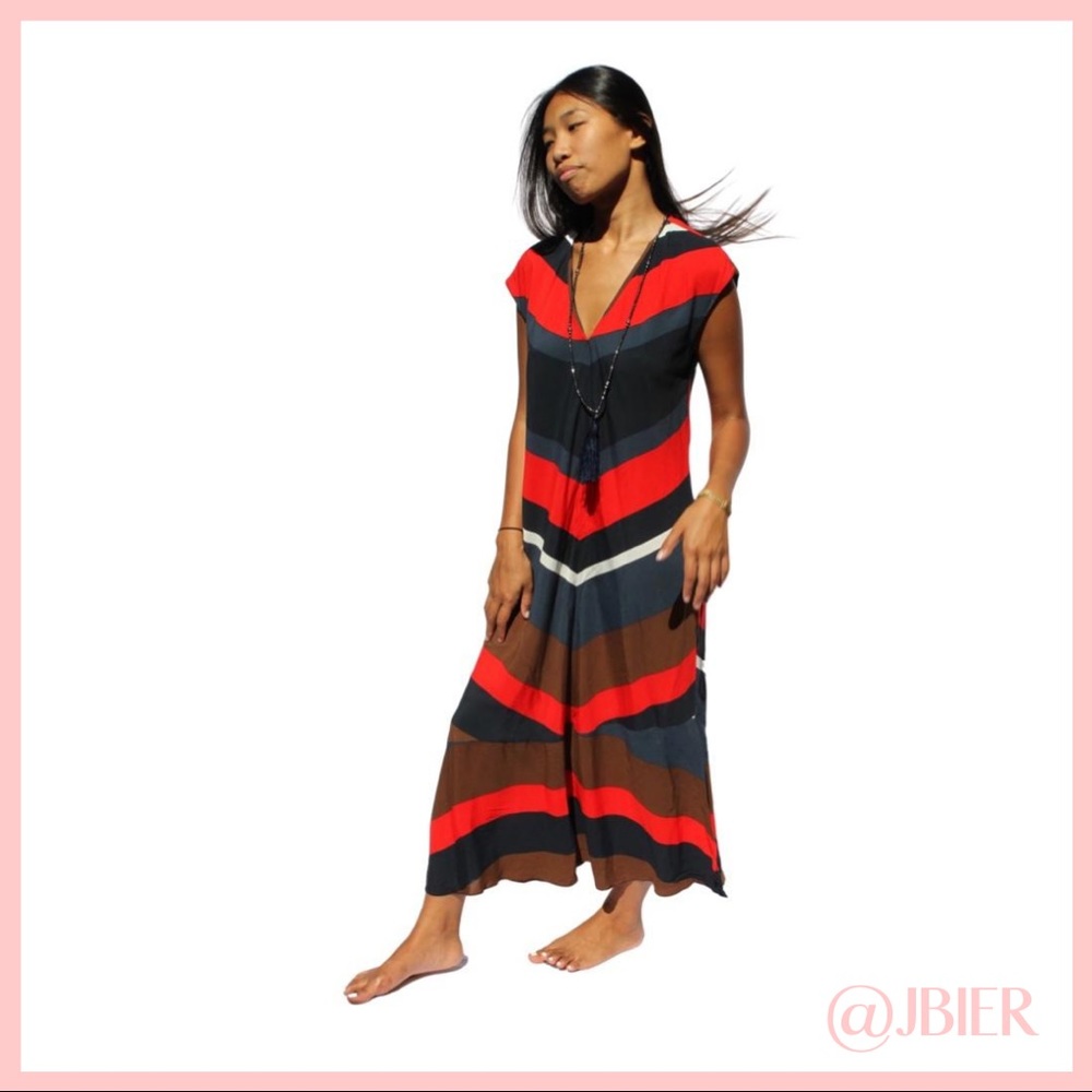 Zara Striped Midi Dress - Picture 6 of 7